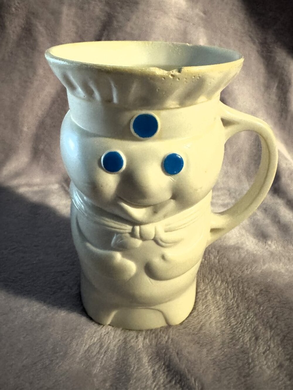 Vintage 1979 Pillsbury Doughboy Hard Plastic Cup W Handle